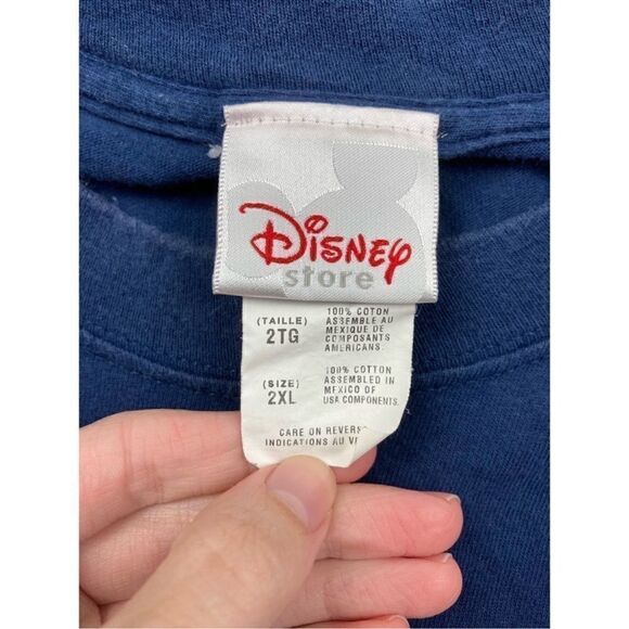 Disney vintage character Mickey Mouse and friends logo navy blue t-shirt - Picture 3 of 4